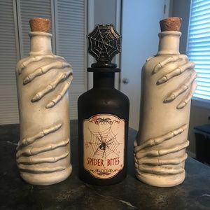 Spooky apothecary bottles